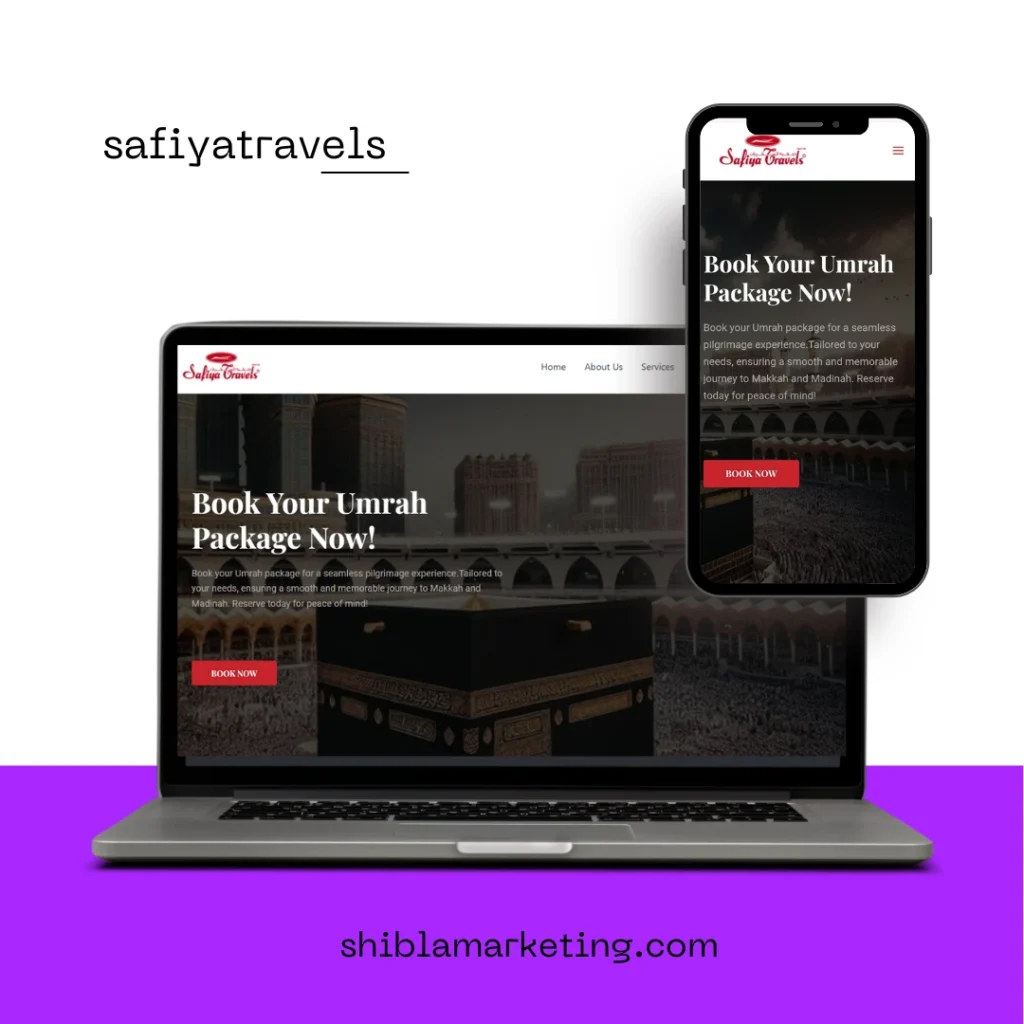 safiya travels-website portfolio